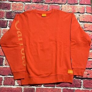 Men's Vibrant Orange Crewneck Sweater